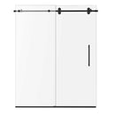 Load image into Gallery viewer, Ivanees Single Sliding Frameless Shower Door 8mm Clear Tempered Glass - Barn Door Style