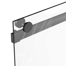 Load image into Gallery viewer, Ivanees Adjustable Semi-Frameless Dual Sliding Glass Bathtub Door with Clear Tempered Glass
