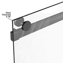Load image into Gallery viewer, Ivanees Adjustable Semi-Frameless Dual Sliding Glass Bathtub Door with Clear Tempered Glass