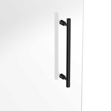 Load image into Gallery viewer, Ivanees Single Sliding Frameless Shower Door 8mm Clear Tempered Glass - Barn Door Style