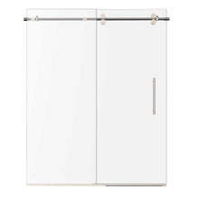 Load image into Gallery viewer, Ivanees Single Sliding Frameless Shower Door 8mm Clear Tempered Glass - Barn Door Style