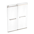 Load image into Gallery viewer, Ivanees Adjustable Semi-Frameless Dual Sliding Glass Bathtub Door with Clear Tempered Glass