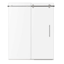 Load image into Gallery viewer, Ivanees Single Sliding Frameless Shower Door 8mm Clear Tempered Glass - Barn Door Style