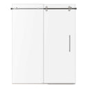 Load image into Gallery viewer, Ivanees Single Sliding Frameless Shower Door 8mm Clear Tempered Glass - Barn Door Style