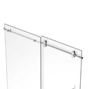 Load image into Gallery viewer, Ivanees Single Sliding Frameless Shower Door 8mm Clear Tempered Glass - Barn Door Style