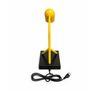 Load image into Gallery viewer, 6.25″W x 16.2″H Black/Yellow Table Lamp with E12 Socket, Outlet, and USB Ports - LEDMyPlace