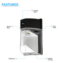 Load image into Gallery viewer, 1-pack-led-wall-pack-with-photocell-and-cap-26w-5700k