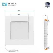 Load image into Gallery viewer, 6-inch-dimmable-led-square-recessed-lighting
