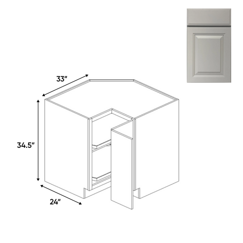 RTA - Avalon Ashen - Lazy Susan Base Cabinets - 33