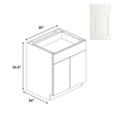 Load image into Gallery viewer, RTA - Atlas Blanco - Double Door Cabinets - 24&quot;W x 34.5&quot;H x 24&quot;D