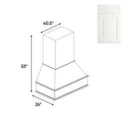 RTA - Atlas Blanco - Chimney Hood - 40.5