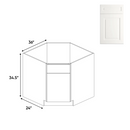 Load image into Gallery viewer, RTA - Atlas Blanco - Diagnonal Corner Sink Base Cabinets - 36&quot;W x 34.5&quot;H x 36&quot;D