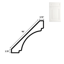 Load image into Gallery viewer, RTA - Atlas Blanco - Crown Moldings - 96&quot;W x 3.5&quot;H x 3.5&quot;D