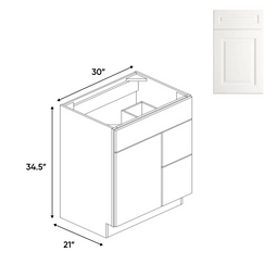 RTA - Atlas Blanco - Vanity Sink Drawer Base Cabinets - 30
