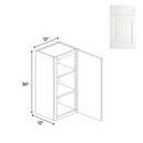 Load image into Gallery viewer, RTA - Atlas Blanco - 30&quot;Height Single Door Wall Cabinets - 12&quot;W x 30&quot;H x 12&quot;D