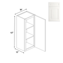 Load image into Gallery viewer, RTA - Atlas Blanco - 42&quot;Height Single Door Wall Cabinets - 18&quot;W x 42&quot;H x 12&quot;D