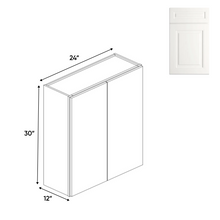 Load image into Gallery viewer, RTA - Atlas Blanco - 30&quot;Height Double Door Wall Cabinets - 24&quot;W x 30&quot;H x 12&quot;D