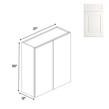 Load image into Gallery viewer, RTA - Atlas Blanco - 30&quot;Height Double Door Wall Cabinets - 27&quot;W x 30&quot;H x 12&quot;D