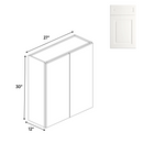 Load image into Gallery viewer, RTA - Atlas Blanco - 30&quot;Height Double Door Wall Cabinets - 27&quot;W x 30&quot;H x 12&quot;D