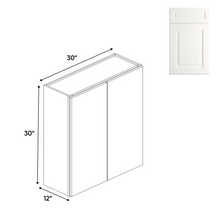 Load image into Gallery viewer, RTA - Atlas Blanco - 30&quot;Height Double Door Wall Cabinets - 30&quot;W x 30&quot;H x 12&quot;D