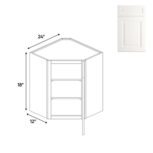 RTA - Atlas Blanco - Diagonal Corner Wall Cabinets - 24