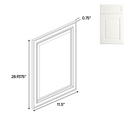 Load image into Gallery viewer, RTA - Atlas Blanco - Decorative End Panel Doors - 11.5&quot;W x 28.93&quot;H x 0.75&quot;D