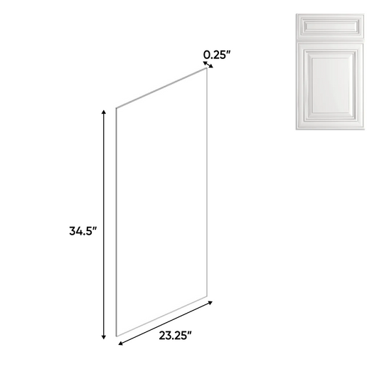 RTA - Arlington Oatmeal - Side Finished Skins - 24"W x 34.5"H x 0.25"D