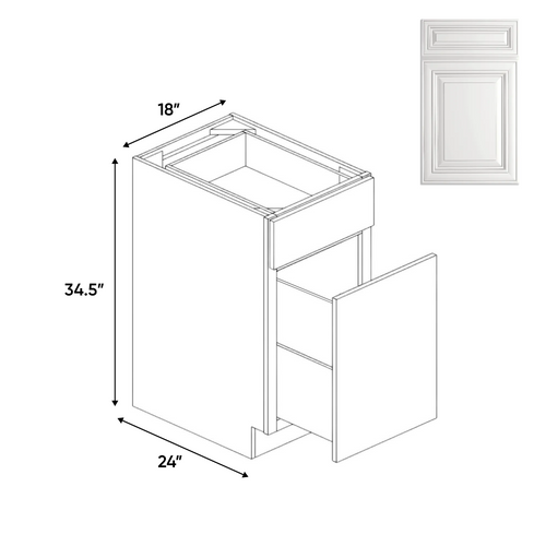 RTA Waste Basket - Base Cabinets - 18