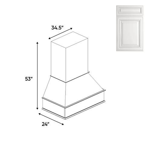 RTA - Arlington Oatmeal - Chimney Hood - 34.5