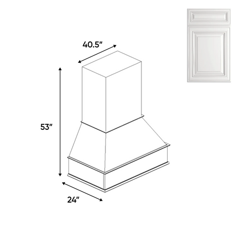 RTA - Arlington Oatmeal - Chimney Hood - 40.5
