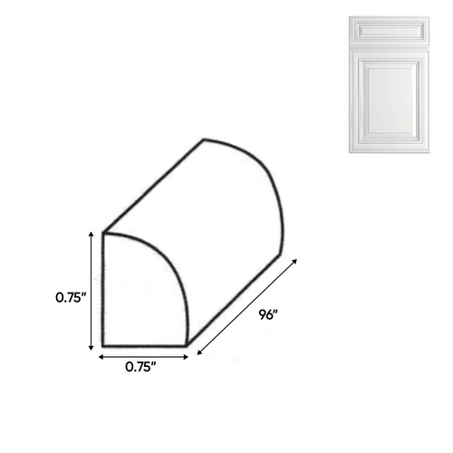 RTA - Arlington Oatmeal - Quarter Round Molding - 96