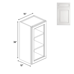 RTA - Single Glass Door Wall Cabinets - 36