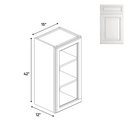Load image into Gallery viewer, RTA - Single Glass Door Wall Cabinets - 42&quot;H x 15&quot;W x 24&quot;D - AO