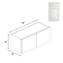 Load image into Gallery viewer, RTA Double Door - Wall Cabinets - 15&quot;H x 36&quot;W x 24&quot;D - AO