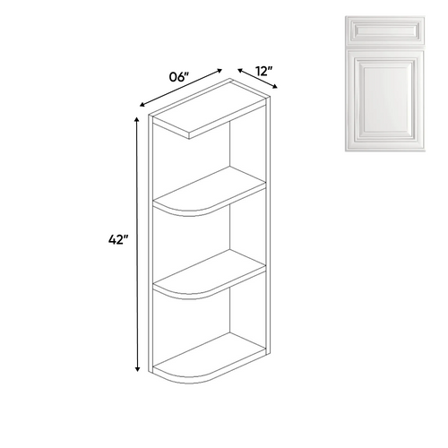 RTA - Wall Open Shelf Cabinets - 42