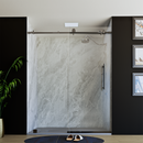 Load image into Gallery viewer, 60&quot; X 76&quot; Armani Grey Alcove Shower Wall Kit - Shower Door / Wall System / Solid Surface Shower Base Tray with Covered Drain