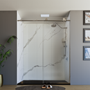 Load image into Gallery viewer, 60&quot; X 76&quot; Armani Grey Alcove Shower Wall Kit - Shower Door / Wall System / Solid Surface Shower Base Tray with Covered Drain