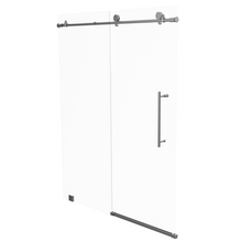 Load image into Gallery viewer, 60&quot; x 76&quot; Frameless Shower Door - Acrylic Shower Pan with Linear Drain - Shower Kit with 5pc Shower Wall System