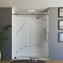 Load image into Gallery viewer, 60&quot; X 76&quot; Armani Grey Alcove Shower Wall Kit - Shower Door / Wall System / Solid Surface Shower Base Tray with Covered Drain
