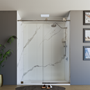 Load image into Gallery viewer, 60&quot; X 76&quot; Armani Grey Alcove Shower Wall Kit - Shower Door / Wall System / Solid Surface Shower Base Tray with Covered Drain