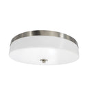Load image into Gallery viewer, 16″Dia x 3.625″H LED Ceiling Light with Frosted White Acrylic Shade – Brushed Nickel Finish