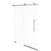 Brushed Nickel / Carrara White Matte / Left Drain