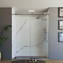 Load image into Gallery viewer, 60&quot; X 76&quot; Armani Grey Alcove Shower Wall Kit - Shower Door / Wall System / Solid Surface Shower Base Tray with Covered Drain