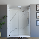 Load image into Gallery viewer, 60&quot; X 76&quot; Armani Grey Alcove Shower Wall Kit - Shower Door / Wall System / Solid Surface Shower Base Tray with Covered Drain