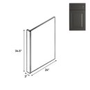 Load image into Gallery viewer, RTA - Belmont Grey - Base End Panel - 3&quot;W x 24&quot;D x 34 1/2&quot;H