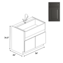 Load image into Gallery viewer, RTA - Farm Sink Base Cabinets - 36&quot;W x 34.5&quot;H x 24&quot;D - BG