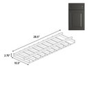 Load image into Gallery viewer, RTA - Belmont Grey - Stem Glass Holder - 30&quot;W x 1.5&quot;H x 12&quot;D