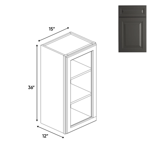 RTA - Single Glass Door Wall Cabinets - 36
