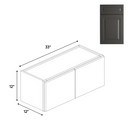 Load image into Gallery viewer, RTA Double Door - Wall Cabinets - 12&quot;H x 33&quot;W x 24&quot;D - BG
