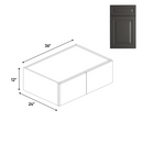 Load image into Gallery viewer, RTA - 24 Deep Wall Cabinets - 12&quot;H x 36&quot;W x 24&quot;D - BG